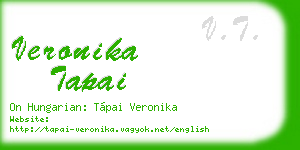 veronika tapai business card