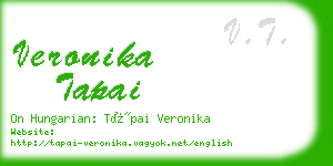 veronika tapai business card